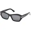 Image de Emilio Pucci Femme Emilio Pucci EP0235 01A Lunettes de soleil Acétate Noir Fumée Géométrique Normale