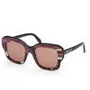 Image de Emilio Pucci Femme Emilio Pucci EP0220 99E Lunettes de soleil Acétate Multicolore Marron Carré Normale