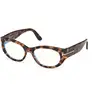 Image de TOM FORD Femme TOM FORD FT6133-B 055 Montures optiques Acétate La Havane Ronde Normale
