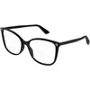 Image de Gucci Femme Gucci GG0026O 001 Montures optiques Acétate Noir Transparent Cat Eye