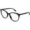 Image de Gucci Femme Gucci GG0093O 001 Montures optiques Plastique Noir Transparent Ronde