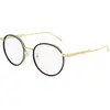 Image de Bottega Veneta Unisex Bottega Veneta BV1017O 001 Montures optiques Métal Or Ronde