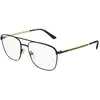 Image de Gucci Homme Gucci GG0833O 001 Montures optiques Métal Noir Transparent Pilote