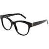Image de SAINT LAURENT Femme SAINT LAURENT SL M108 006 Montures optiques Acétate Noir Ronde