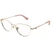 Image de Gucci Femme Gucci GG1595O 002 Montures optiques Métal Or Transparent Cat Eye