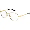 Image de Gucci Femme Gucci GG1602O 001 Montures optiques Métal Or Transparent Ronde