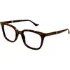 Image de Gucci Homme Gucci GG1497O 006 Montures optiques Acétate La Havane Transparent Carré