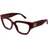 Image de Balenciaga Femme Balenciaga BB0326O 004 Montures optiques Acétate Bordeaux Transparent Carré