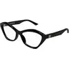 Image de Balenciaga Femme Balenciaga BB0341O 001 Montures optiques Acétate Noir Transparent Cat Eye
