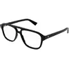 Image de Bottega Veneta Homme Bottega Veneta BV1294O 001 Montures optiques Acétate Noir Transparent Pilote