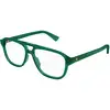Image de Bottega Veneta Homme Bottega Veneta BV1294O 003 Montures optiques Acétate Vert Transparent Pilote