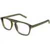 Image de SAINT LAURENT Homme SAINT LAURENT SL 157 006 Montures optiques Acétate Marron Transparent Carré
