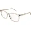 Image de SAINT LAURENT Homme SAINT LAURENT SL 672 004 Montures optiques Acétate Beige Transparent Carré