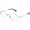 Image de SAINT LAURENT Femme SAINT LAURENT SL 692 OPT 001 Montures optiques Métal Argent Transparent Ronde