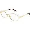 Image de SAINT LAURENT Femme SAINT LAURENT SL 692 OPT 002 Montures optiques Métal Or Transparent Ronde