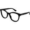 Image de Gucci Femme Gucci GG1687O 001 Montures optiques Acétate Noir Transparent Cat Eye