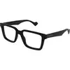 Image de Gucci Homme Gucci GG1729O 005 Montures optiques Injecté Noir Transparent Carré