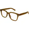 Image de SAINT LAURENT Homme SAINT LAURENT SL 711 OPT 004 Montures optiques Acétate Marron Transparent Carré