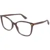 Image de Gucci Femme Gucci GG0026O 019 Montures optiques Acétate Marron Transparent Cat Eye