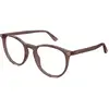 Image de Gucci Femme Gucci GG0027O 012 Montures optiques Acétate Marron Transparent Ronde