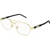 Image de Gucci Homme Gucci GG1800O 001 Montures optiques Métal Or Transparent Carré