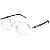 Image de Gucci Homme Gucci GG1800O 002 Montures optiques Métal Argent Transparent Carré