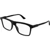 Image de Gucci Homme Gucci GG1820O 001 Montures optiques Acétate Noir Transparent Carré