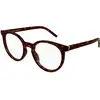 Image de SAINT LAURENT Femme SAINT LAURENT SL M147 002 Montures optiques Acétate Havane Transparent Cat Eye