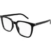 Image de SAINT LAURENT Femme SAINT LAURENT SL M146 OPT 001 Montures optiques Acétate Noir Transparent Carré