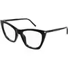 Image de SAINT LAURENT Femme SAINT LAURENT SL 214 KATE THIN OPT 001 Montures optiques Acétate Noir Transparent Cat Eye