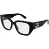 Image de Gucci Femme Gucci GG1952O 001 Montures optiques Acétate Noir Transparent Papillon