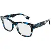 Image de Gucci Homme Gucci GG2010O 002 Montures optiques Acétate La Havane Transparent Carré