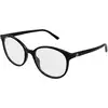 Image de Gucci Femme Gucci GG1996O 001 Montures optiques Acétate Noir Transparent Ronde