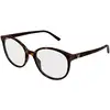 Image de Gucci Femme Gucci GG1996O 002 Montures optiques Acétate La Havane Transparent Ronde