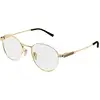 Image de Gucci Homme Gucci GG1993OK 002 Montures optiques Métal Or Transparent Ronde