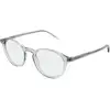 Image de Gucci Homme Gucci GG1998O 004 Montures optiques Acétate Gris Transparent Ronde