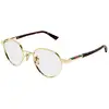 Image de Gucci Homme Gucci GG1963O 002 Montures optiques Métal Or Transparent Ronde