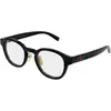 Image de Gucci Homme Gucci GG1988OK 001 Montures optiques Injecté Noir Transparent Ronde