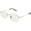 Image de Gucci Femme Gucci GG1956OK 001 Montures optiques Métal Or Transparent Carré