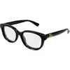 Image de Gucci Femme Gucci GG1978O 005 Montures optiques Injecté Noir Transparent Carré