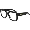 Image de Bottega Veneta Femme Bottega Veneta BV1409O 001 Montures optiques Acétate Noir Transparent Carré