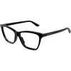Image de Bottega Veneta Femme Bottega Veneta BV1421O 001 Montures optiques Acétate Noir Transparent Papillon