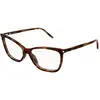Image de SAINT LAURENT Femme SAINT LAURENT SL 834 003 Montures optiques Acétate La Havane Transparent Cat Eye