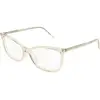 Image de SAINT LAURENT Femme SAINT LAURENT SL 834 008 Montures optiques Acétate Jaune Transparent Cat Eye