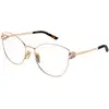 Image de Gucci Femme Gucci GG2049O 004 Montures optiques Métal Or Transparent Papillon