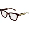 Image de Gucci Femme Gucci GG2066O 006 Montures optiques Acétate La Havane Transparent Cat Eye