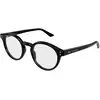 Image de Gucci Homme Gucci GG2133O 001 Montures optiques Acétate Noir Transparent Ronde