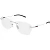 Image de Gucci Homme Gucci GG2099O 001 Montures optiques Métal Argent Transparent Carré