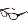 Image de Balenciaga Femme Balenciaga BB0500O 002 Montures optiques Acétate La Havane Transparent Cat Eye