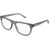 Image de Balenciaga Homme Balenciaga BB0498O 004 Montures optiques Acétate Gris Transparent Carré